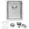 Ruvati 12" Undermount Bar Prep Kitchen Sink 16 Gauge SS Single Bowl RVM5912 - alternate 1